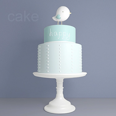 Holiday Cake Delight 3D model image 1 