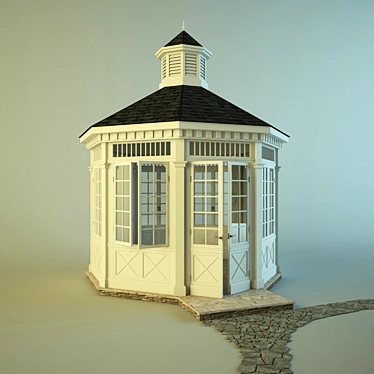 Classical Garden Arbor 3D model image 1 