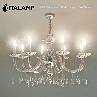 Chandelier Italamp 388_8 Transp. C SW Elements