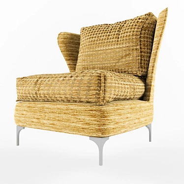 Elegant Park Avenue Armchair 3D model image 1 