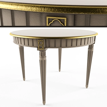 Modern Polygon Table 3D model image 1 