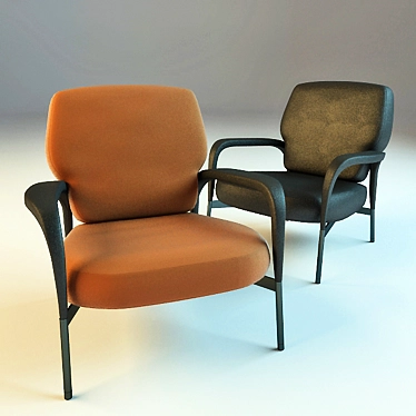 Brooks Minotti Chair: Sleek, Comfortable and Stylish 3D model image 1 