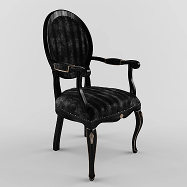 Armonia Royale Chair with Armrests 3D model image 1 