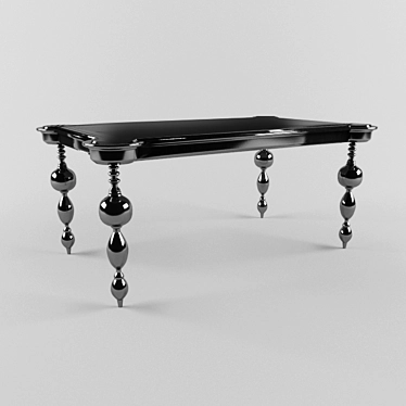 Sleek Zonta Table 3D model image 1 