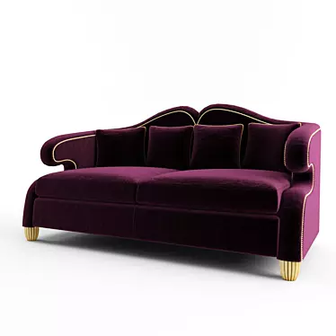 Elegant Verona Sofa 3D model image 1 