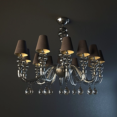  Murano Glass Chandelier 3D model image 1 