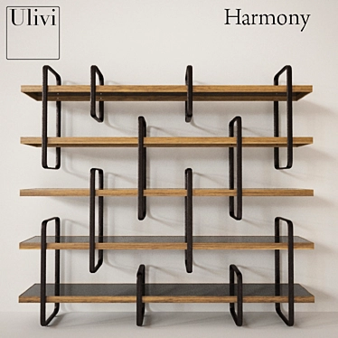 Italian Ulivi Harmony Bookshelf 3D model image 1 