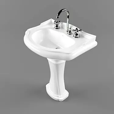 Elegant Basin 3D model image 1 