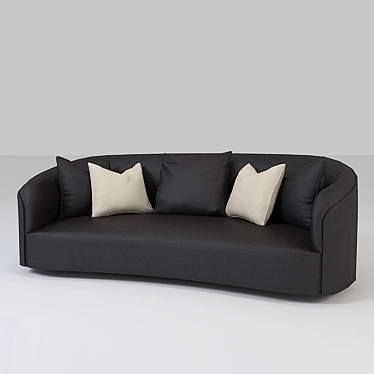 Couch Bokara Grey 3D model image 1 