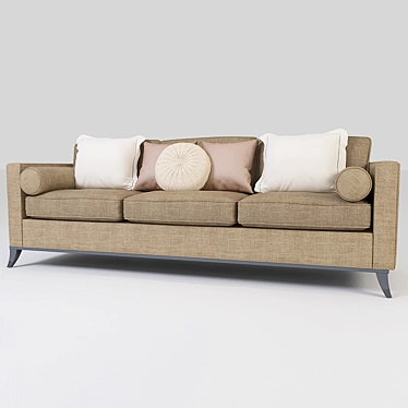 Sleek Living Room Sofa 3D model image 1 