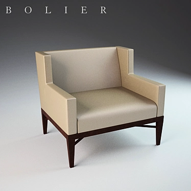 BOLIER 52001 Demi Wing Chair 3D model image 1 