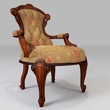 Classic American Chair: Elegance redefined 3D model image 1 