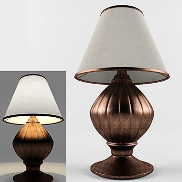 Elegant Nightstand Light 3D model image 1 