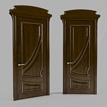 Elegant Entry Door 3D model image 1 