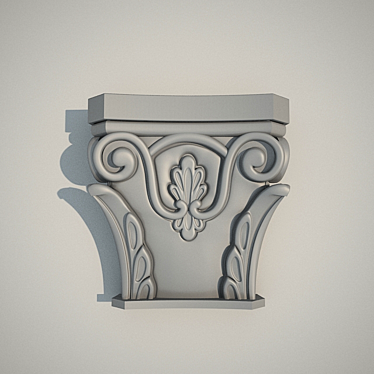 Classic Column Cap 3D model image 1 