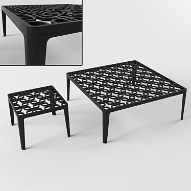 Tom Dixon Link Table 3D model image 1 