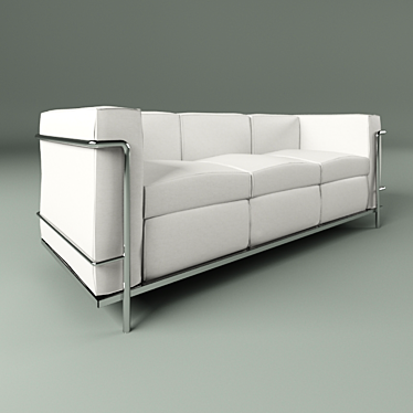 LC2 Cassina Sofa: Stylish Comfort and Versatility 3D model image 1 