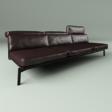 Sleek Sled Cassina: Distinctive Design 3D model image 1 