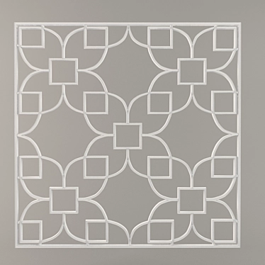 Elegant Ceiling Panel: 2280x2280mm 3D model image 1 