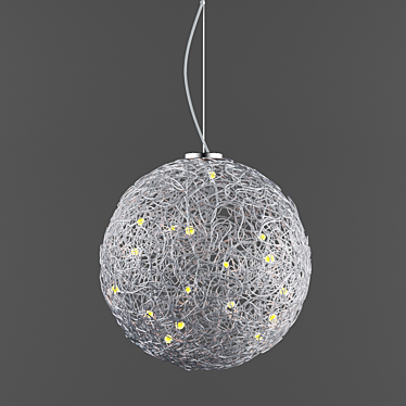 Massive Lyustora Pendant Light 3D model image 1 