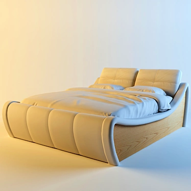 Revolutionary Paged New Age Bed 3D model image 1 