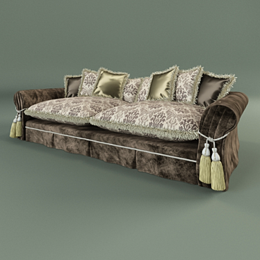 Velvet Classic Estelio Divan Bed 3D model image 1 