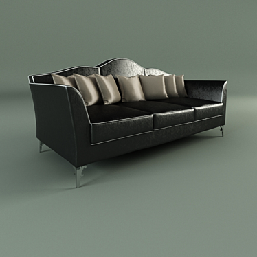 Title: Avalon Leather Lounge Chair 3D model image 1 