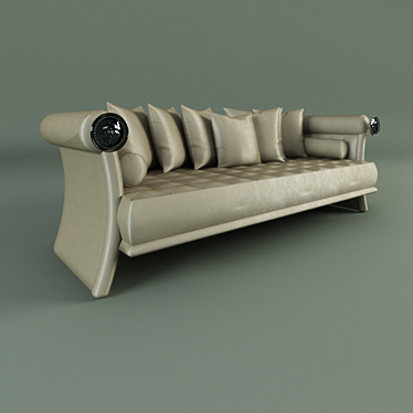 Caesar Visionnaire Velvet Armchair 3D model image 1 