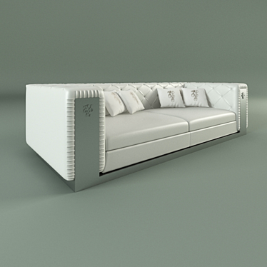 Visionnaire Leather Chester Sofa 3D model image 1 