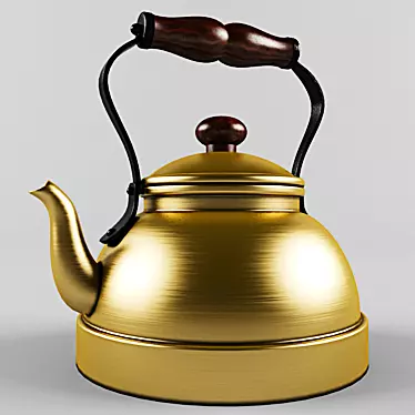 Classic Kettle - 19000 Polygons 3D model image 1 