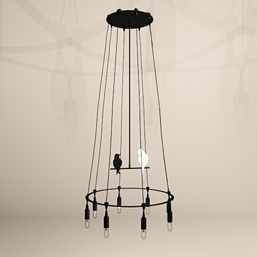 Karman "Birdy" Pendant Light 3D model image 1 