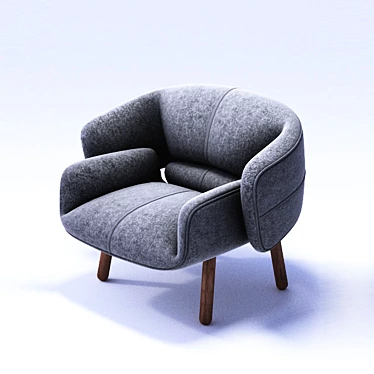 Fusion Armchair: Sleek and Stylish Comfort 3D model image 1 