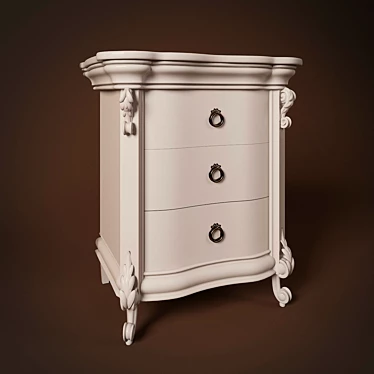 Elegant RICORDI Bedside Table 3D model image 1 