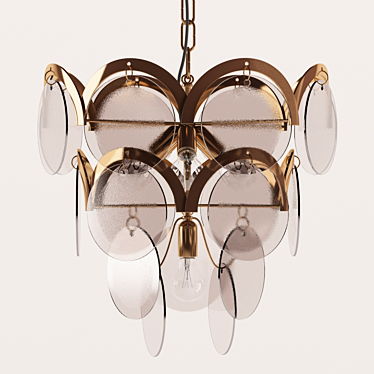 Elegant Orion Chandelier 3D model image 1 