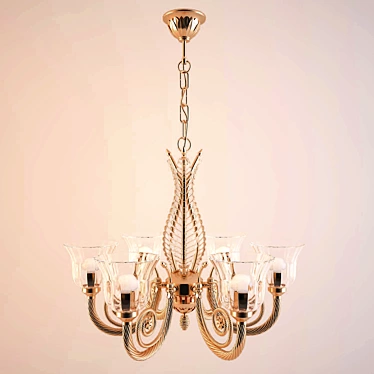 Possoni 918/6 Classic Chandelier 3D model image 1 