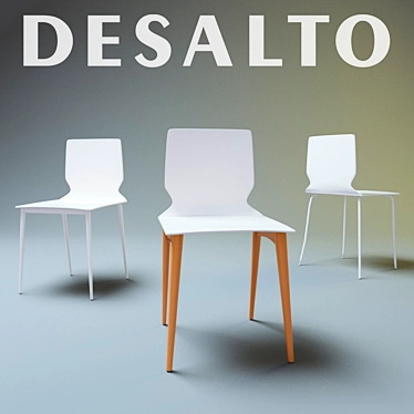 Desalto Minimalist Chairs 3D model image 1 
