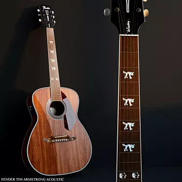 Tim Armstrong Signature Acoustic Guitar 3D model image 1 