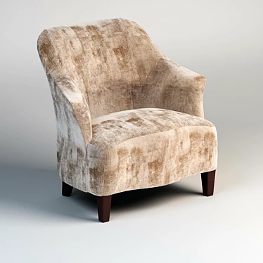 Velvet Dream Chair 3D model image 1 