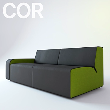 Cozy KELP Sofa: Luxuriously Designed Comfort 3D model image 1 