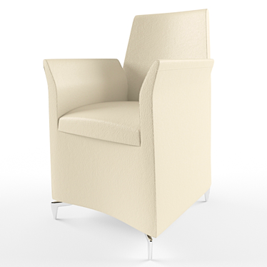 Elegant Dahlia Armchair 3D model image 1 