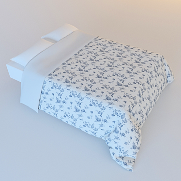  Dreamy Comfort: Luxury Bedding Set 3D model image 1 