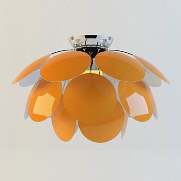 Cretto 3000-3PL Orange Pendant 3D model image 1 