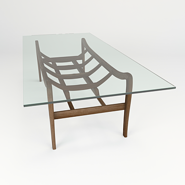 Sleek Fidra Coffee Table 3D model image 1 