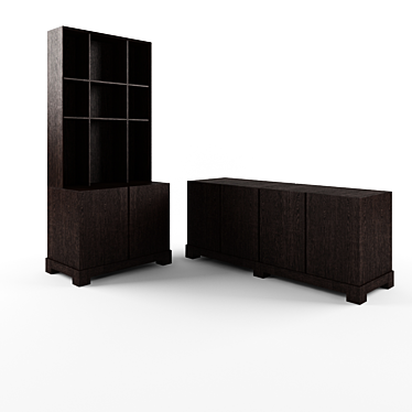 Meridiani Douglas TV Cabinet 3D model image 1 