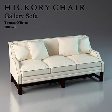 Timeless Elegance: Hickory Chair Sofa 3D model image 1 