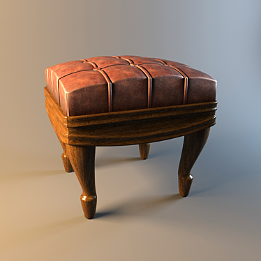 Classic Style Ottoman 3D model image 1 