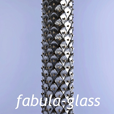 Elegant Glass Column Decor 3D model image 1 