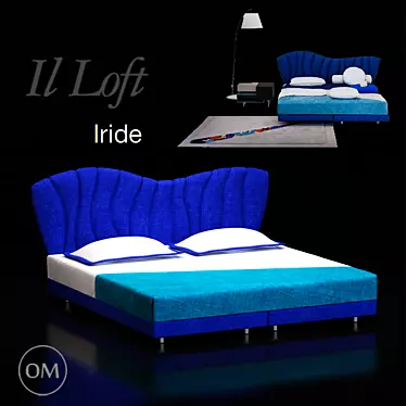 Illuminating Dreams: IL Loft Iride Bed 3D model image 1 