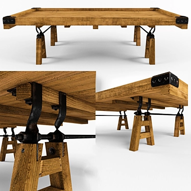 Ethnic Style Table 3D model image 1 