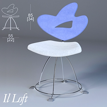 IL loft Mambo: Modern Style Chairs 3D model image 1 